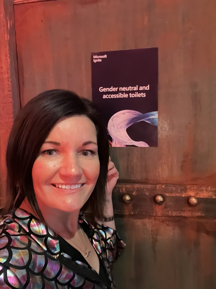 I am absolutely LOVING meeting all the amazing peeps here at #MSIgnite.

As we said diversity &amp; inclusion is key, look what I found.

When you’re in your way to the look, come and visit us in the Studio area. We’d love to talk to you!! 

We are at the back of the main room! 😉