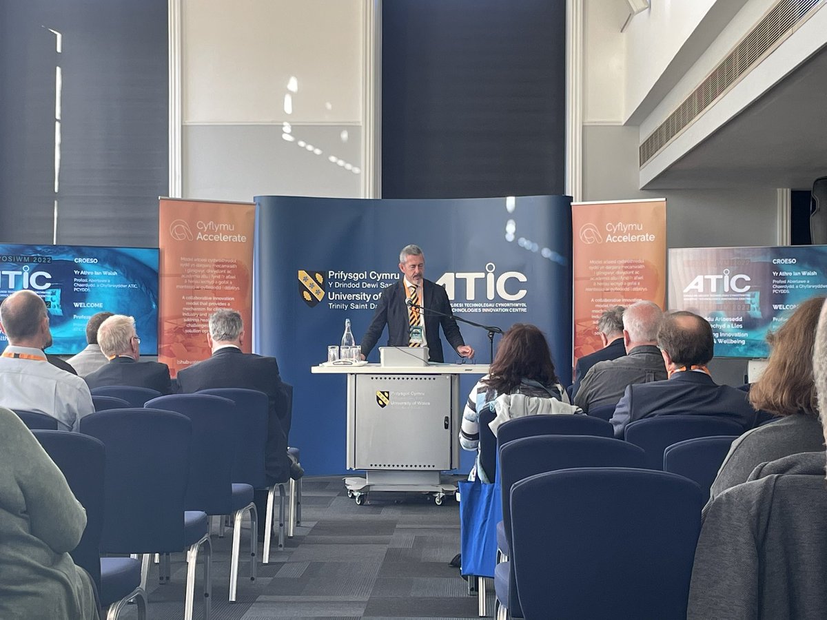 ATiC Director Prof Ian Walsh getting us going at #ATiCSymposim2022

<a href="/ATiCUWTSD/">ATiC</a> <a href="/UWTSD/">University of Wales Trinity Saint David</a> @AccelerateCIA <a href="/TRITECH_HD/">TriTech Institute</a> <a href="/SwanseaUni/">Swansea University</a> <a href="/lshubwales/">Life Sciences Hub Wales</a> <a href="/cardiffuni/">Cardiff University</a>
