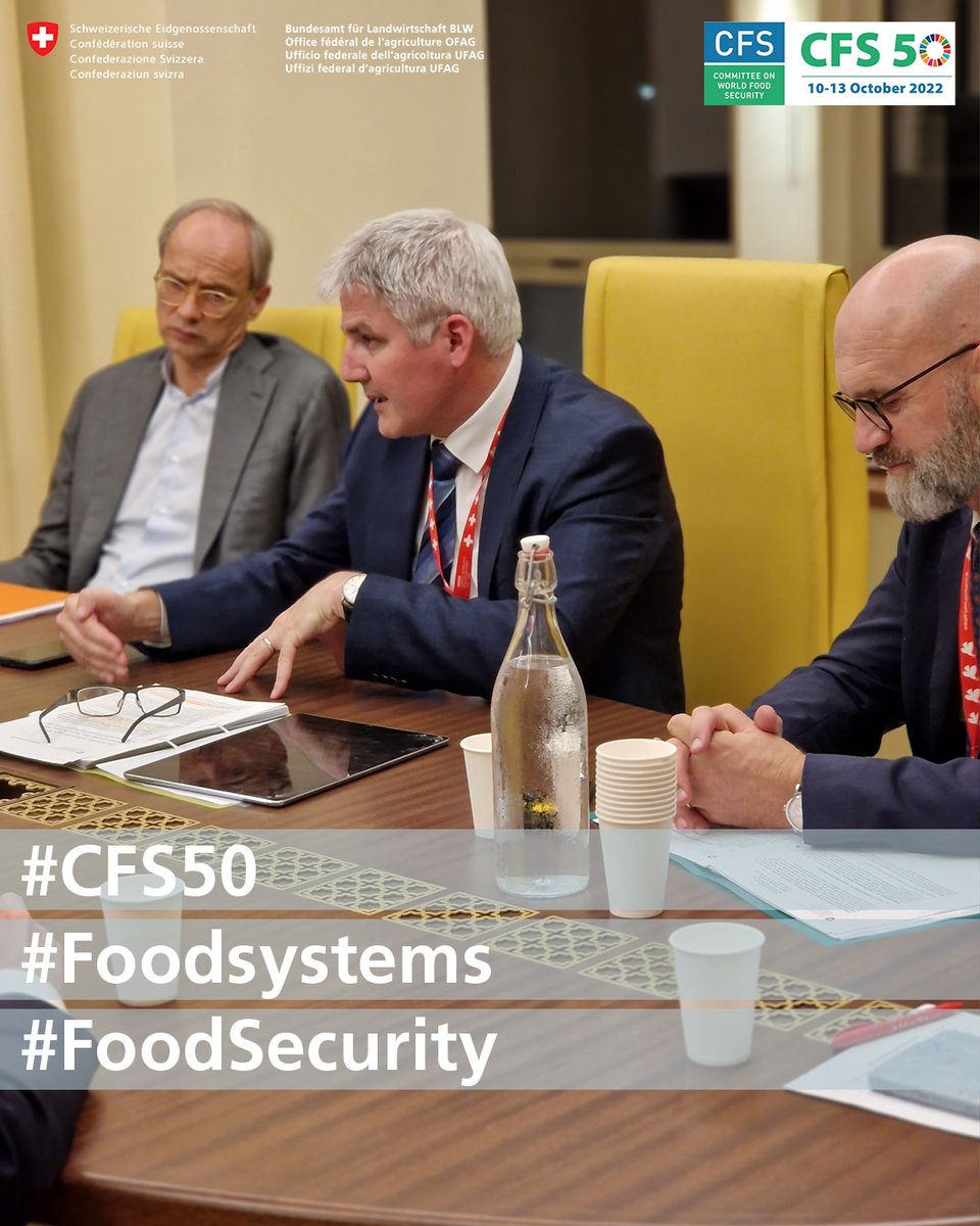 CHblw's tweet photo. Die Schweizer Delegation am #CFS50: sichtbar, engagiert und im Einsatz für nachhaltige Ernährungssysteme und Ernährungssicherheit. Intensive und konstruktive Tage in Rom - vielen Dank! @SwissAmbUN_MIRO @SwissDevCoop @FAO @transfoodmation #TransformationFoodsystems #Youth https://t.co/pbyFlmjmNQ