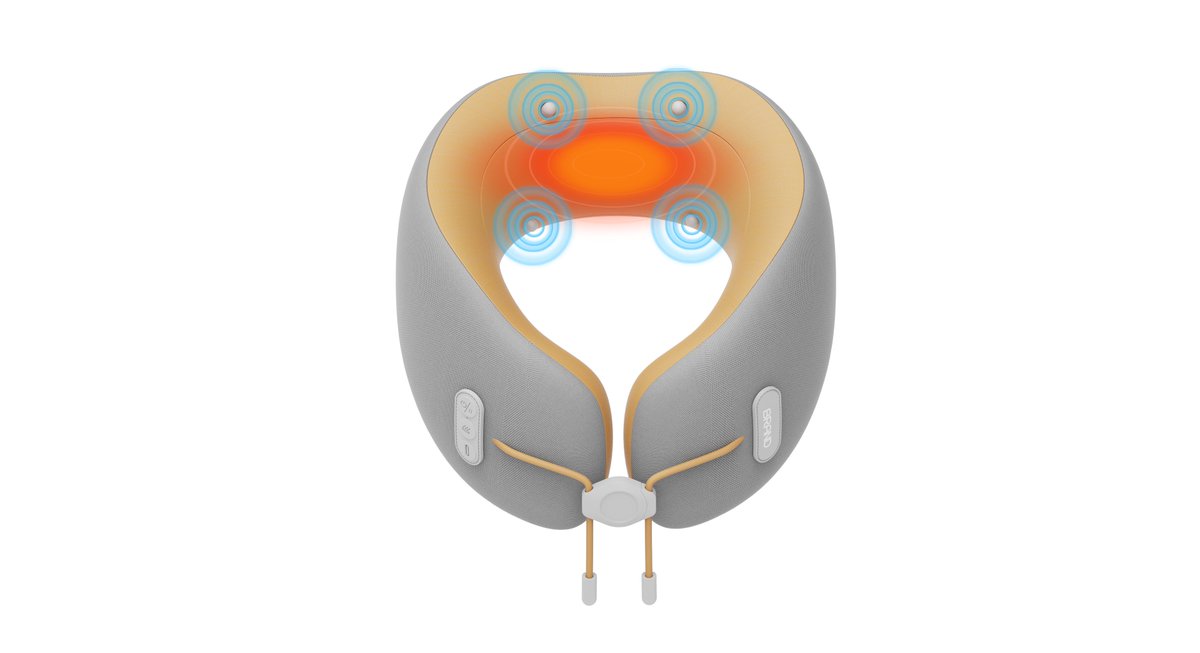 Neck pillow comes with massage &amp; heating functions. $12.00/pc only! Logo/Color/Packaging can be customized.