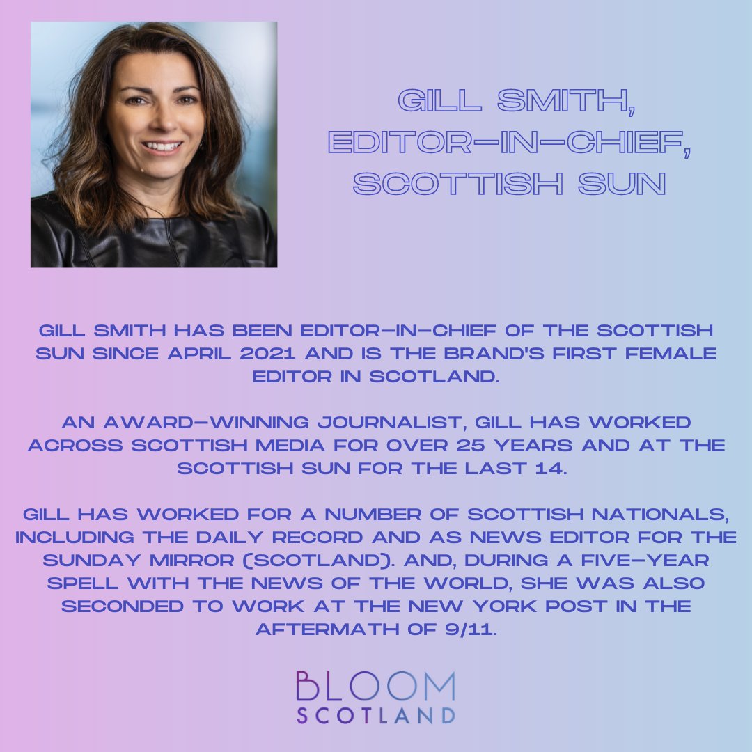 BloomScotland's tweet image. MEET THE PANELISTS ... 
Just 7 of 120 tickets left! Can’t wait to see you all there, make sure to grab a ticket before they go! 💜