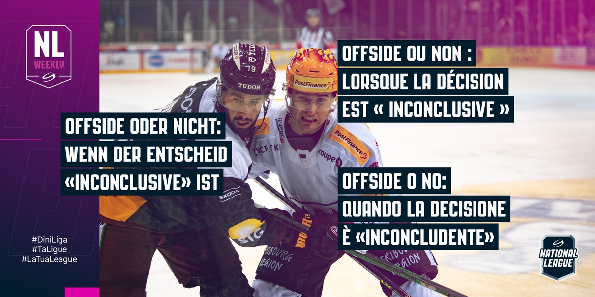 NLch_official's tweet photo. #NLWeekly

Rückblick 30.09.2022 @officialGSHC vs @FrGotteron: Offside oder nicht oder wenn der Entscheid «inconclusive» ist.

Eindeutig uneindeutig | Clairement... ambigu | Inequivocabilmente equivocabile
👉 https://t.co/0GnKpWVV6U https://t.co/CaG7KUEs0y