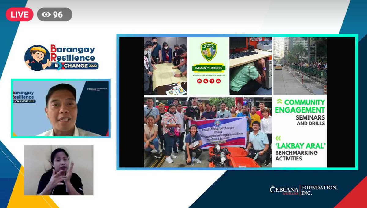 bsapasig's tweet photo. LOOK: Kap. Thomas Raymond Lising presents @bsapasig's DRRM best practices 💯 during the BARANGAY RESILIENCY EXCHANGE 2022. ✅ BRX 2022 is a digital conference that features innovative DRRM programs for emulation of different LGUs. 👍🏻

#BSAonBRX #BSABestPractices #ProudToBeBSA https://t.co/KBrIjQOt1A