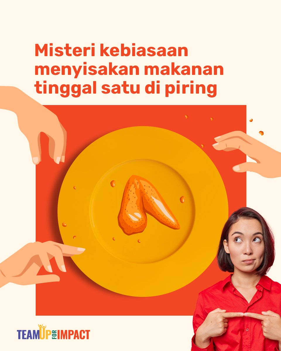 TeamUpForImpact's tweet photo. Gara-gara jaim takut dibilang rakus, ternyata bikin sampah makanan penghasil gas metan yang bikin #SelimutPolusi makin tebal, Bumi makin 🥵. Gak usah kebanyakan jaim, mendingan sama-sama kurangi sampah makanan yuk. 

#TeamUpForImpact #MudaMudiBumi #UntukmuBumiku https://t.co/1xLj7CiMGa