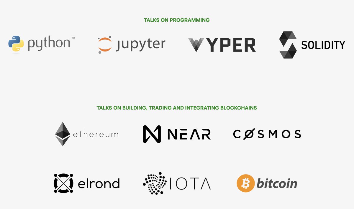 moo9000's tweet photo. #iota logo added to the conference website.

In 2018, I did not expect to do this ever. But luckily things have changed.

We have limited tickets - so get your free ticket at https://t.co/4fLQpcUYua now or follow the conference on Twitter @PyChainConf https://t.co/ilNRroscaU
