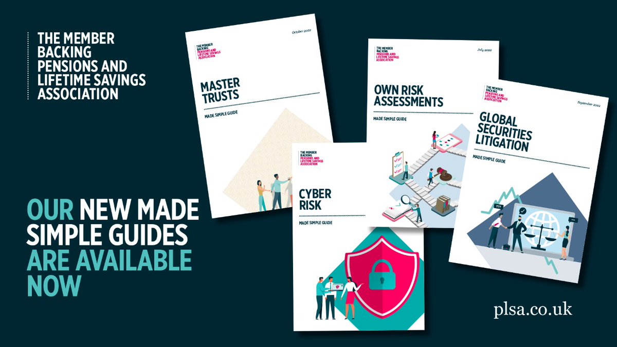PensionsUK_'s tweet image. Don't forget to come to the PLSA stand and pick up some of our Made Simple Guides available for you to develop your understanding of pensions and gain practical knowledge you need to excel in your role.

ow.ly/Rams50L7Xwb

#PLSA #pensions #pensionstogether #PLSAannual22