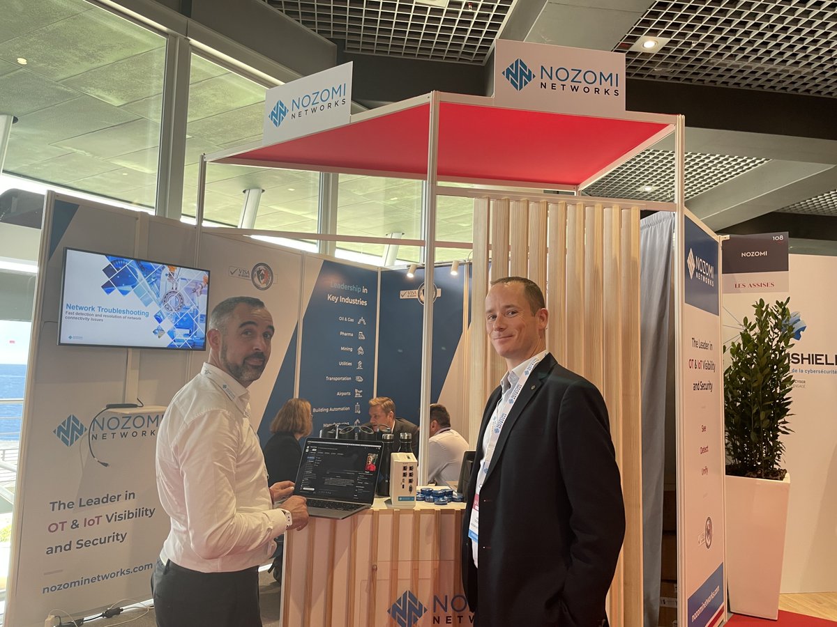 nozominetworks's tweet photo. Les Assises à Monaco ouvre ses portes. Nozomi Networks, avec la présence de son CEO @capdevielle, sera heureuse de vous recevoir stand 108! Solution certifié ANSSI - Agence nationale de la sécurité des systèmes d'information - #CSPN pour les réseaux #OT! https://t.co/Z9ZdPfdf6O https://t.co/WGFaArBNH8