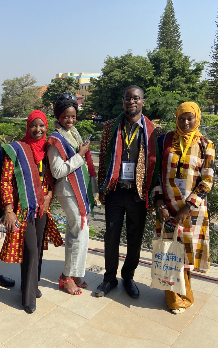 Grand Opening of the Youth Connekt 2022 Summit at the BK Arena in Kigali. Here with my fellow delegates with support from @UNFPATheGambia #YouthConnekt2022 #DeliveringForTheGambia
