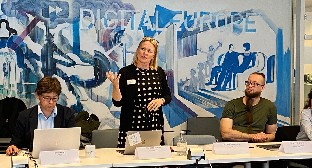headaiofficial's tweet photo. We kicked off the Data Space for Skills #DS4Skills to prepare for the development of a trusted #dataspace for #skillsdata sharing. 👏👏👏 Led by @DIGITALEUROPE , DS4Skills unites key industry, education & data ecosystem stakeholders.
PR: https://t.co/PYHlnrgsnS
#headai #AI https://t.co/8Rie0Z1J77