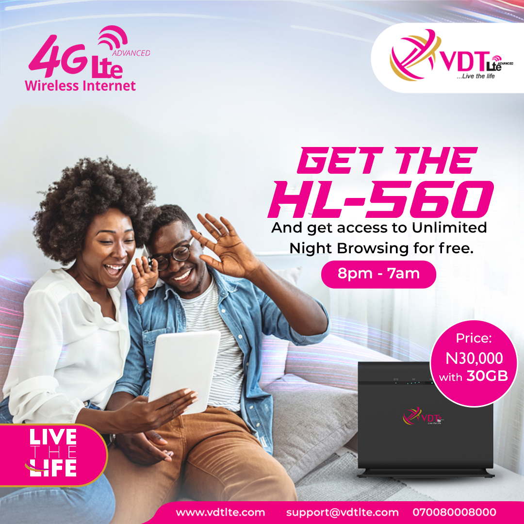 vdt4glte's tweet photo. Speed, fun, consistency. That's what you get with VDT! Get our HL-560 device today and join the always fast network gang #fastinternetconnection #fastinternet #vdt4glte #vdtlte #livethelife https://t.co/KM9AEX7HDd