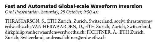 Seismology and Wave Physics Group - ETH Zürich tweet media