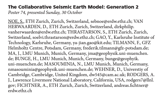 Seismology and Wave Physics Group - ETH Zürich tweet media