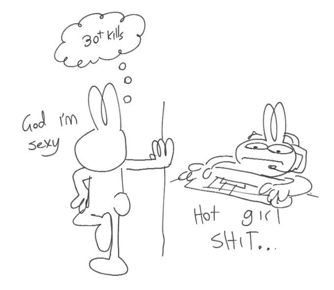 I feel so hot girl shit when I do rly good when gaming.. 