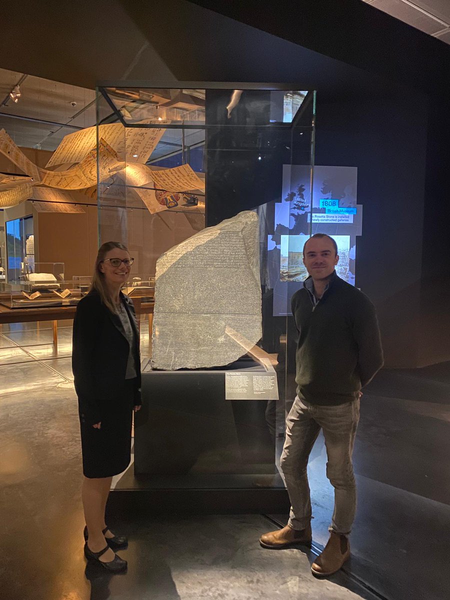 New Ancients Podcast! To mark the opening of the stellar, new #HieroglyphsExhibition @britishmuseum, I chatted to its curator @ilonareg about the Rosetta Stone and why it was so important in kickstarting the race to crack the hieroglyph code 🎙️ podfollow.com/the-ancients/e…