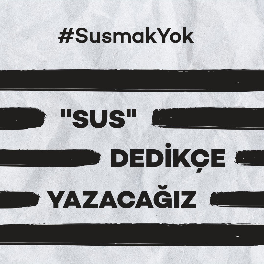 İstiyorlar ki gerçekler yazılmasın, halk haber olmasın ve haber almasın. 

Gazetecilerin, halkın sesini kısmak için TBMM’den geçirmek istedikleri bu yasa geçse de #SusmakYok!

Onlar “sus” dedikçe biz yazacağız!