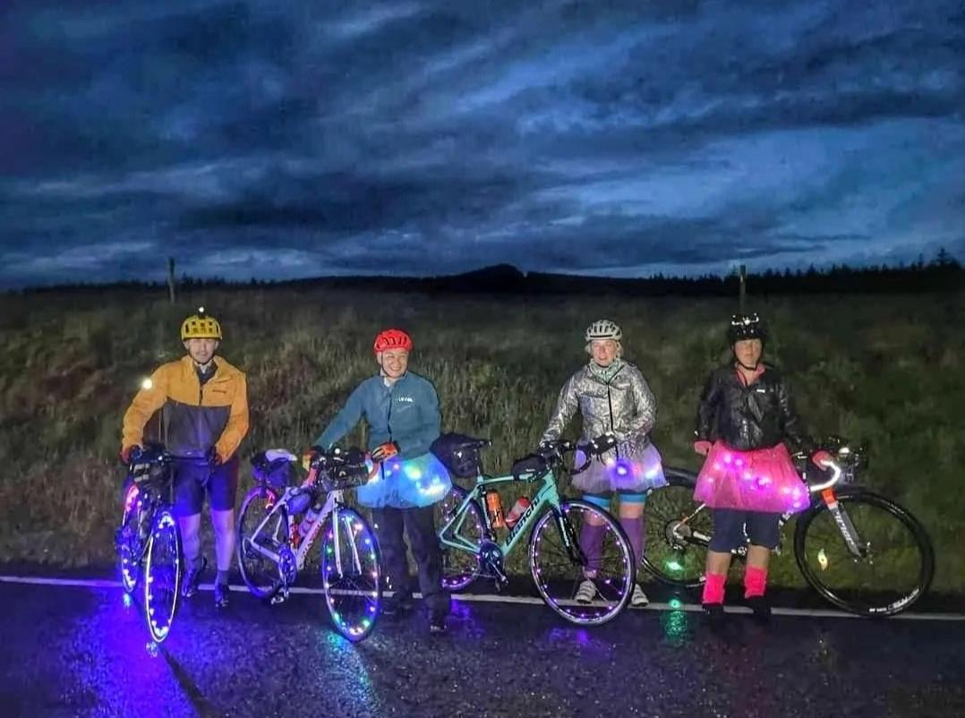 **RttS event spirit**
#tbt to this year...when you light up your bike with fairy lights...and your tutu! This is exactly the spirit of RttS. @rosiebaxendine and her merry gang were great fun this year and are coming back again next year 🥳👏
ridetothesun.co.uk/register
#notasportive