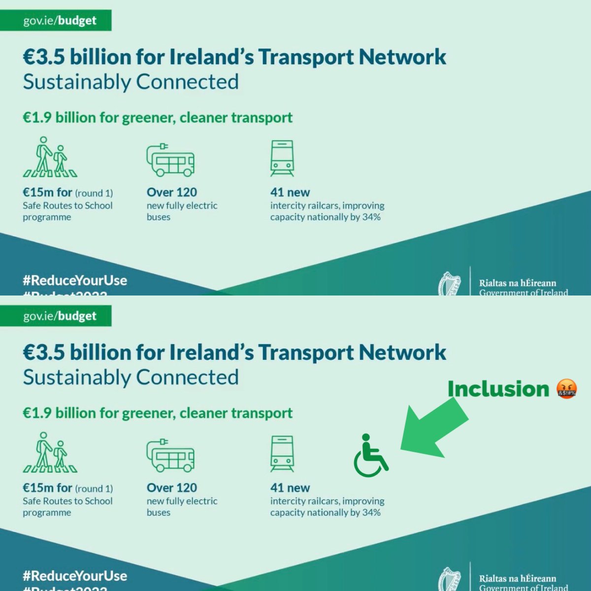 AccessForAll7's tweet photo. Here’s another way in which our needs are ignored and we have ableism at work. An official Department post about transport and no representation of PWD, we fixed it, easily with a free phone app.
Why are we never included?
#Disabilitiesmatter #InclusionMatters https://t.co/aVqyzVVbtu