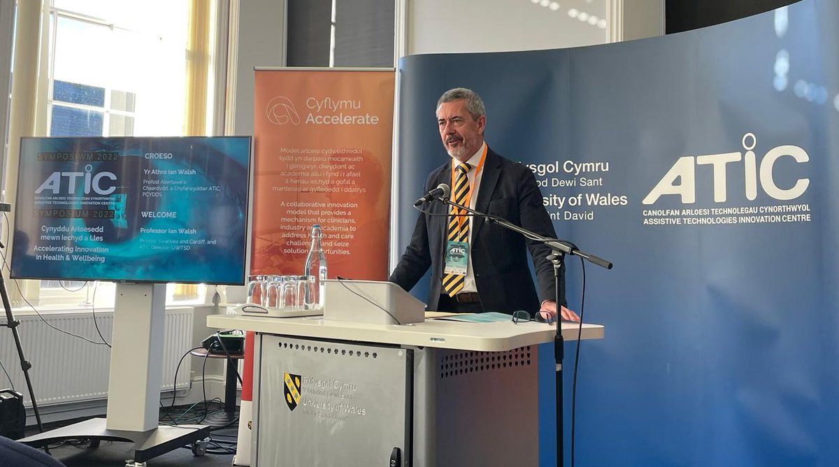 Prof Ian Walsh : “The real-world impact of ATiC &amp; its Accelerate partners can be seen in the number of enterprises supported to grow &amp; develop their businesses. 

“It highlights the vital role universities play in driving innovation in Wales &amp; securing our future prosperity.”