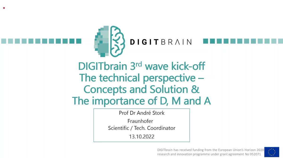 DIGITbrain (@digitbrain_eu) on Twitter photo Let's move on to the technology! 🦾
Prof Dr André Stork (<a href="/Fraunhofer_IGD/">Fraunhofer IGD</a>) introduces how Industrial Products (Machines) and Digital Twins are separated in #Data, #Models & #Algorithms.
#DigitalTwins #DT #IIoT #MaaS #manufacturing #machines #Industry40 #research #innovation #EU Let's move on to the technology! 🦾
Prof Dr André Stork (<a href="/Fraunhofer_IGD/">Fraunhofer IGD</a>) introduces how Industrial Products (Machines) and Digital Twins are separated in #Data, #Models & #Algorithms.
#DigitalTwins #DT #IIoT #MaaS #manufacturing #machines #Industry40 #research #innovation #EU