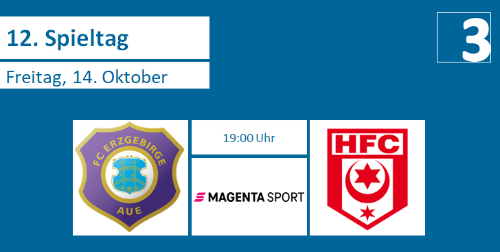 liga3online's tweet photo. Mit dem Ostduell zwischen Aue und Halle wird heute um 19 Uhr der 12. Spieltag eröffnet. 
#liga3 #3liga #FCEHFC https://t.co/LK7Nv6nvJS