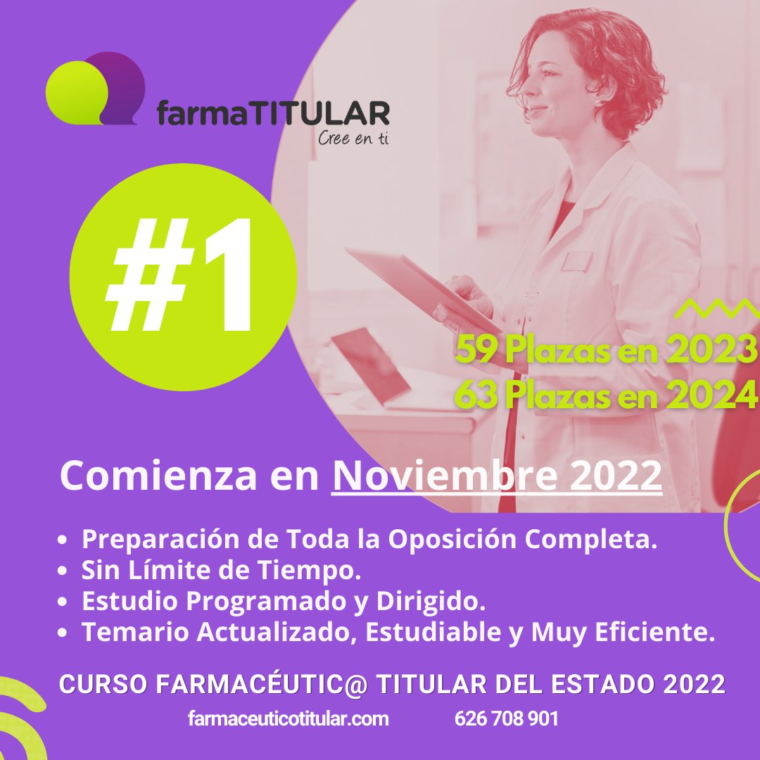 farmaFIR's tweet photo. farmaTITULAR
Ser Farmacéutico Titular del Estado: un ejercicio profesional esencial, importante, digno y satisfactorio.
#VasAserFT https://t.co/kMsqU8O8hF