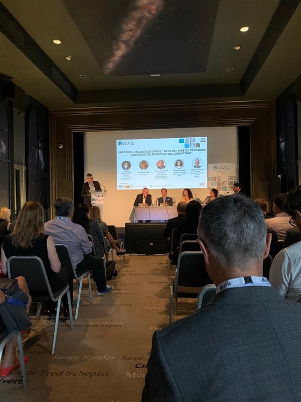 Parcours utilisateur santé : ne plus faire du parcours adhérent un parcours du combattant. Atelier Carte Blanche Partenaires de Ghislaine Alajouanine- Académie de télémedecine et santé, Jean-Louis Davet - Denos, Héla Ghariani - DNS, Frédéric Nouvian <a href="/MacifAssurances/">Macif</a>  #reavie2022