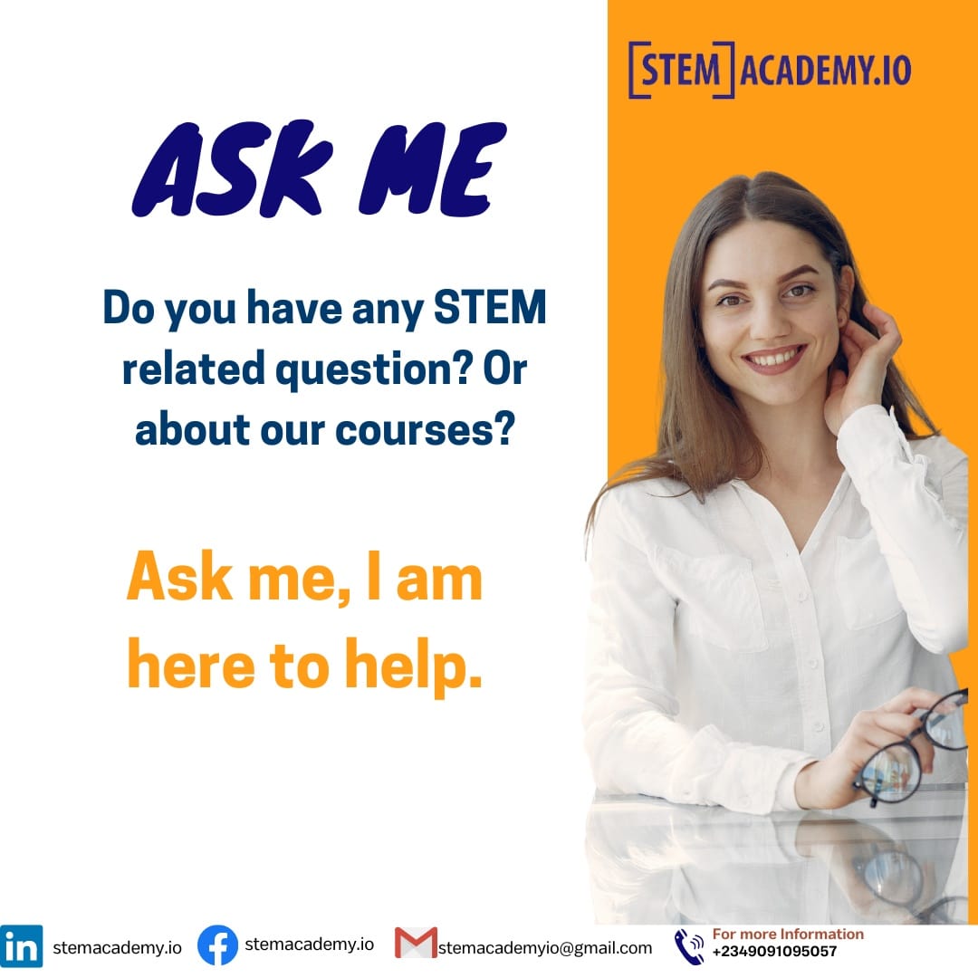 STEMacademy_io's tweet photo. Do you have any question(s) on any of our online courses or enquiries or need clarifications?

Please ask me.

You can also reach us through call/WhatsApp on 09091095057

#stem #edtech #education #techkids #robotics  #coding #programming #virtualstem #onlinecourses #stemcourses https://t.co/8yFNdaokCg