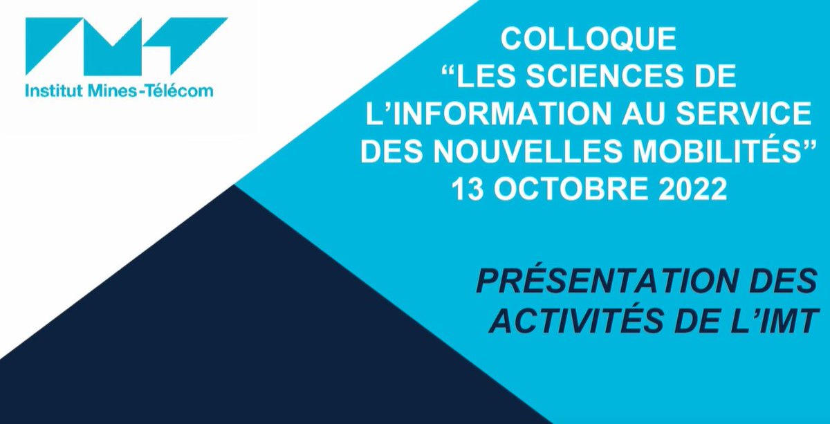 TelecomSudParis's tweet photo. [#colloqueIMT] C'est parti pour le colloque scientifique @IMTFrance“Les sciences de l'information au service des nouvelles mobilités”, avec Andrea ARALDO, enseignant #chercheur @TelecomSudParis, spécialisé dans l'optimisation des réseaux et systèmes de #transports intelligents. https://t.co/zwYm3HkkLo