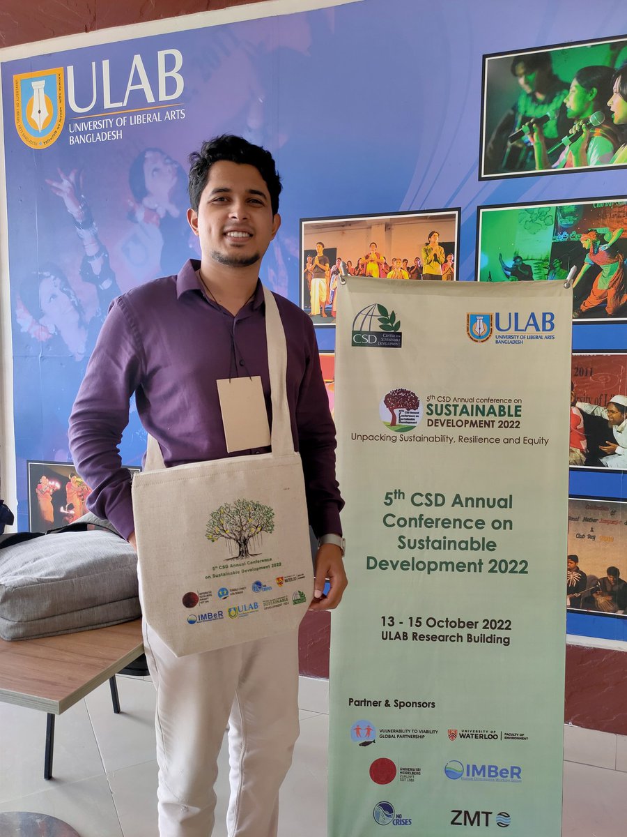fhrishal's tweet photo. Attending 5th CSD Annual Conference on Sustainable Development organized by Center for Sustainable Development (CSD) at University of Liberal Arts (ULAB), Dhaka. 

#sustainabledevelopment #sdg #ulab https://t.co/Dk4ncKbB5I