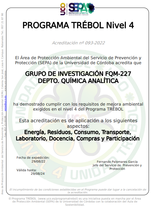 UCO FQM-227 Research group tweet media