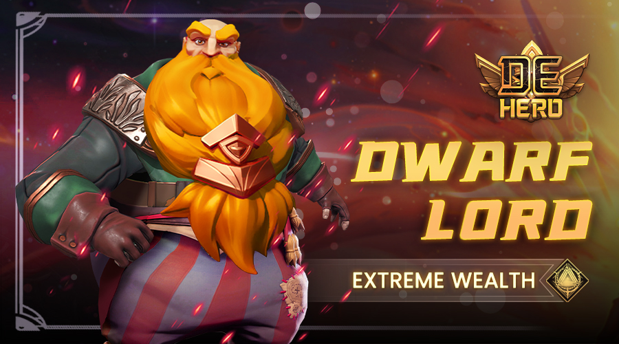 #89 Hero: Extreme Wealth-Dwarf Lord
Pro: Shotter
Fetters Bonus: Endless Golconda

#P2E #NFTs  #DeHeroGame