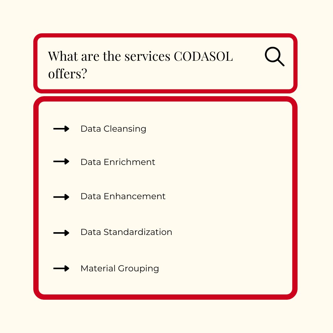 Codasol's tweet image. codasol.com/services.html

#masterdatamanagement #mdm #codasol #itservices