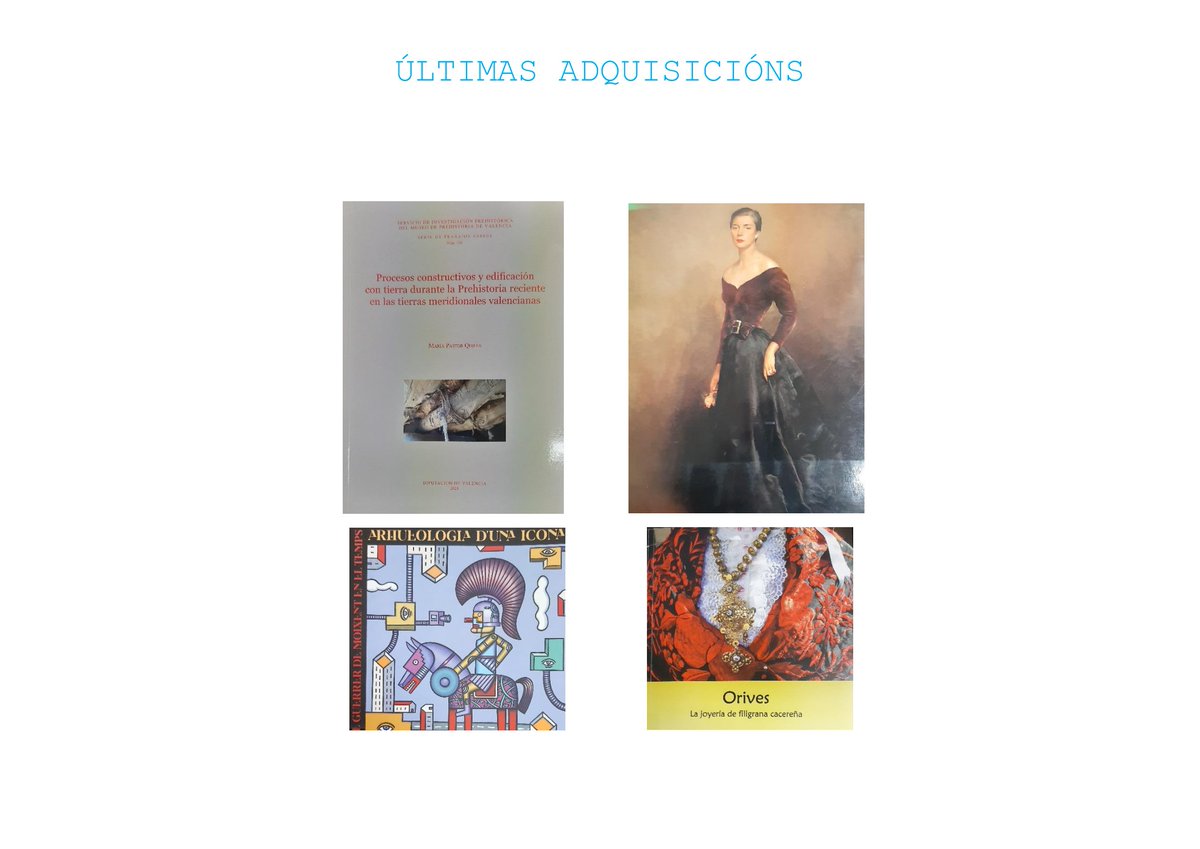 Novos ingresos na biblioteca do #MuseoCastroViladonga
#50AnosCastroViladonga #patrimoniocultural #arqueoloxía 
Consulta en sala todos os días (excepto 24, 25 e 31 decembro, 1 e 6 xaneiro). De 10 a 20 h (marzo-outubro) 10 a 19 h (novembro-febreiro)
catalogo-rbgalicia.xunta.gal/cgi-bin/koha/o…