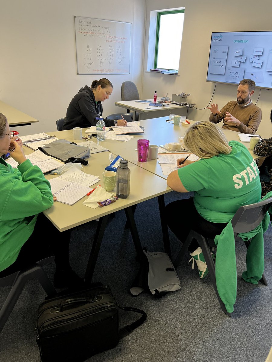 HopefieldsEd's tweet photo. @LexonikST second day with these fantastic folks and folkettes from Lexonik. #ChangingFutures #EveryoneReading https://t.co/O3Iazrfwse