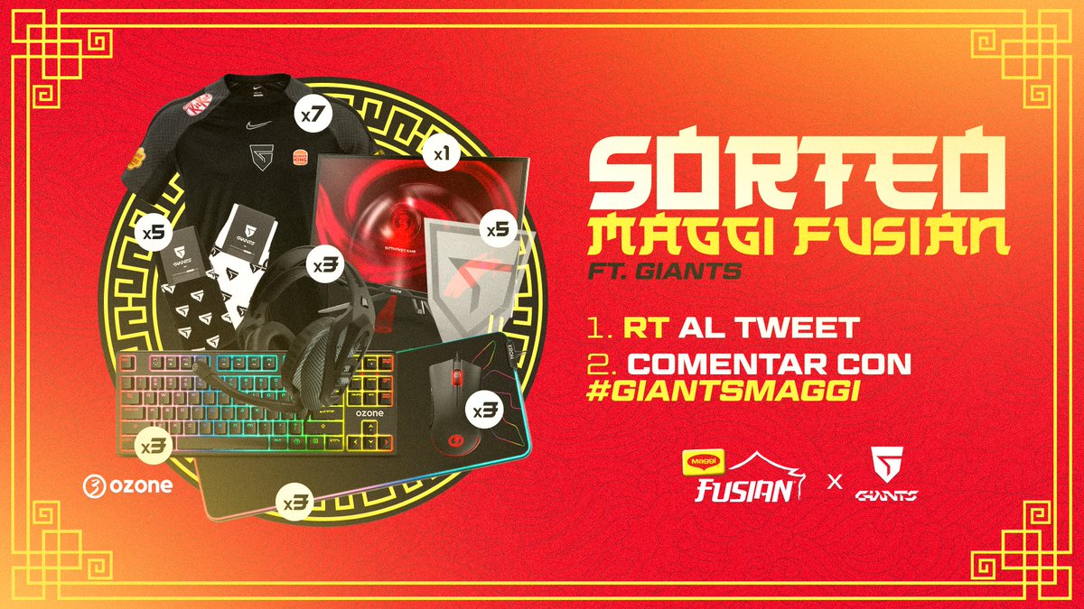 GIANTXGG's tweet image. 🍜 SORTEO CALENTITO DE MAGGI 🍜

🚨 Llévate uno de estos 30 premios de forma muy fácil.

🔁 Haz RT
🗣️ Comenta con el hashtag #GiantsMaggi

2 ganadores cada 10 minutos.
PARTICIPA 🍀😱