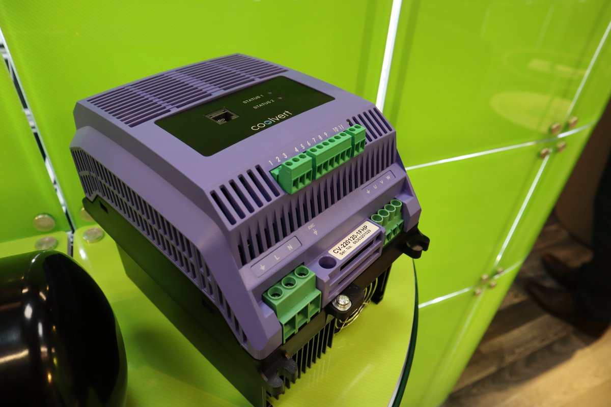 HawcoLtd's tweet photo. Got a question about getting the best performance and energy efficiency from a scroll compressor? Visit us at @Chillventa on stand 7-119 - or our friends @Invertek_Drives on 5-205 - to learn how Hitachi R290 variable speed compressors work seamlessly with their Coolvert drive https://t.co/EGQ57dxOMj