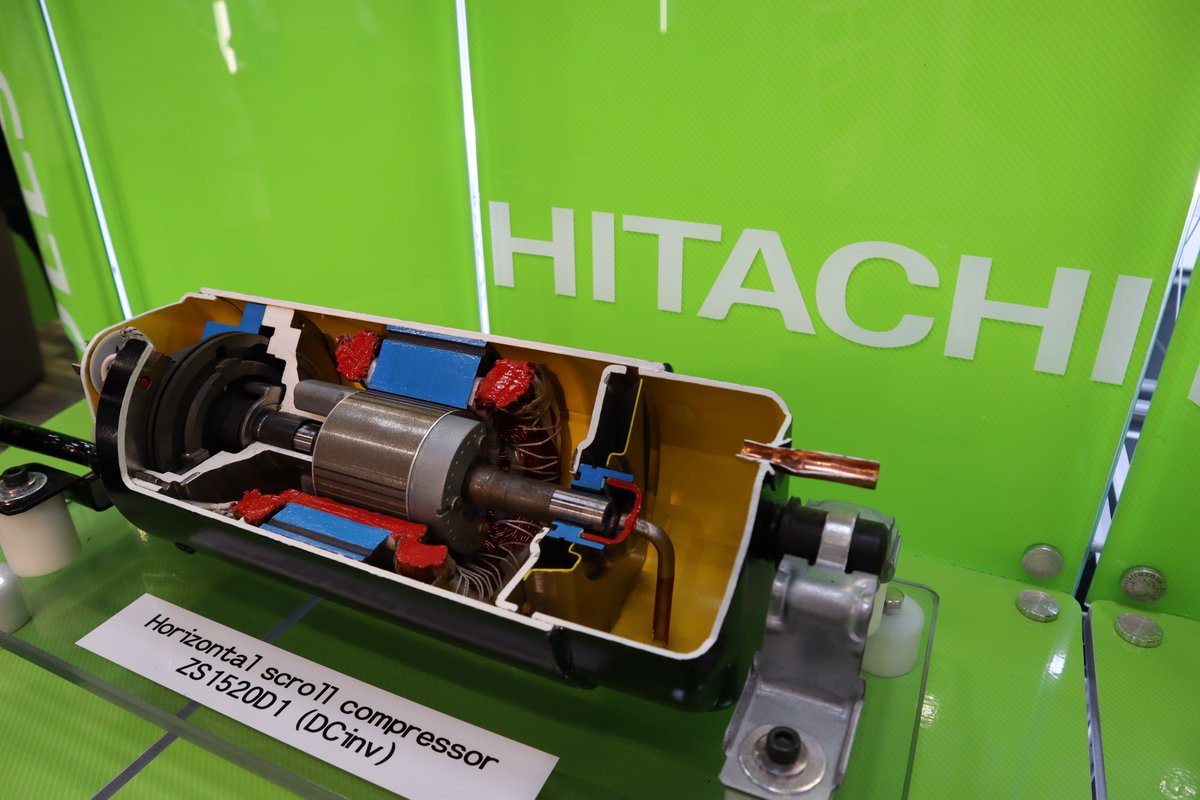 HawcoLtd's tweet photo. Got a question about getting the best performance and energy efficiency from a scroll compressor? Visit us at @Chillventa on stand 7-119 - or our friends @Invertek_Drives on 5-205 - to learn how Hitachi R290 variable speed compressors work seamlessly with their Coolvert drive https://t.co/EGQ57dxOMj
