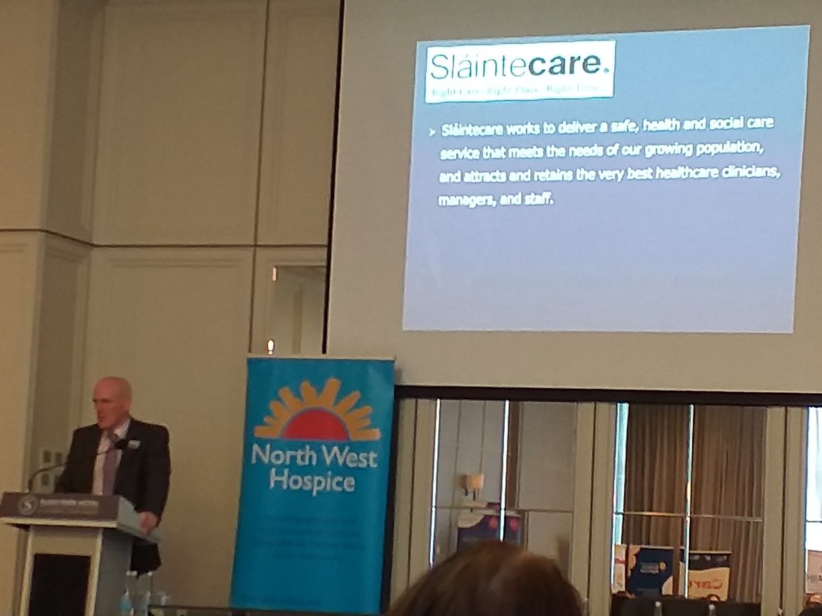 moreilly8's tweet photo. Dr Feargal Twomey discussing opportunies for for integration of Specialist Palliative Care in Enhanced Community Care and the importance of quality improvement in developing services that are responsive to the needs of patients #palliativecare # Milford Care Centre https://t.co/ZMQCdlG1fT