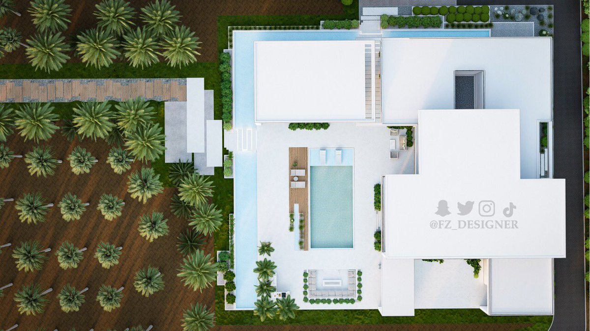 fz_designer's tweet photo. تصميمي الأخير لفيلا مزرعة خاصه ومجالس ضيافة غرب مدينة #الرياض

عملنا على تصميم الفراغ الخارجي والواجهات وتكوين الكتل المعمارية بما يراعي استمرار وترابط خطوط التصميم وتوحيد العناصر الحضرية المقترحة .. والدمج في التصميم لإظهار الموقع ككتلة واحده مترابطة ومنسجمة https://t.co/XHHIZMmbz7