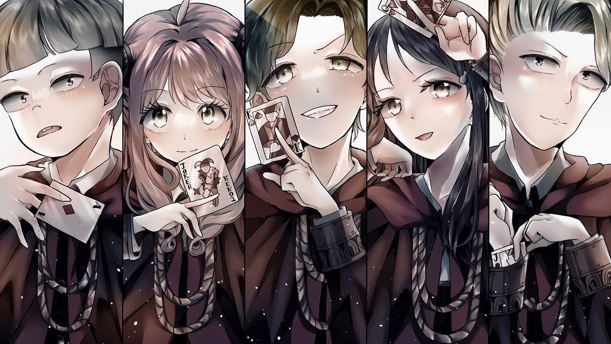 anya (spy x family) multiple boys multiple girls black hair smile school uniform bangs 3boys  illustration images