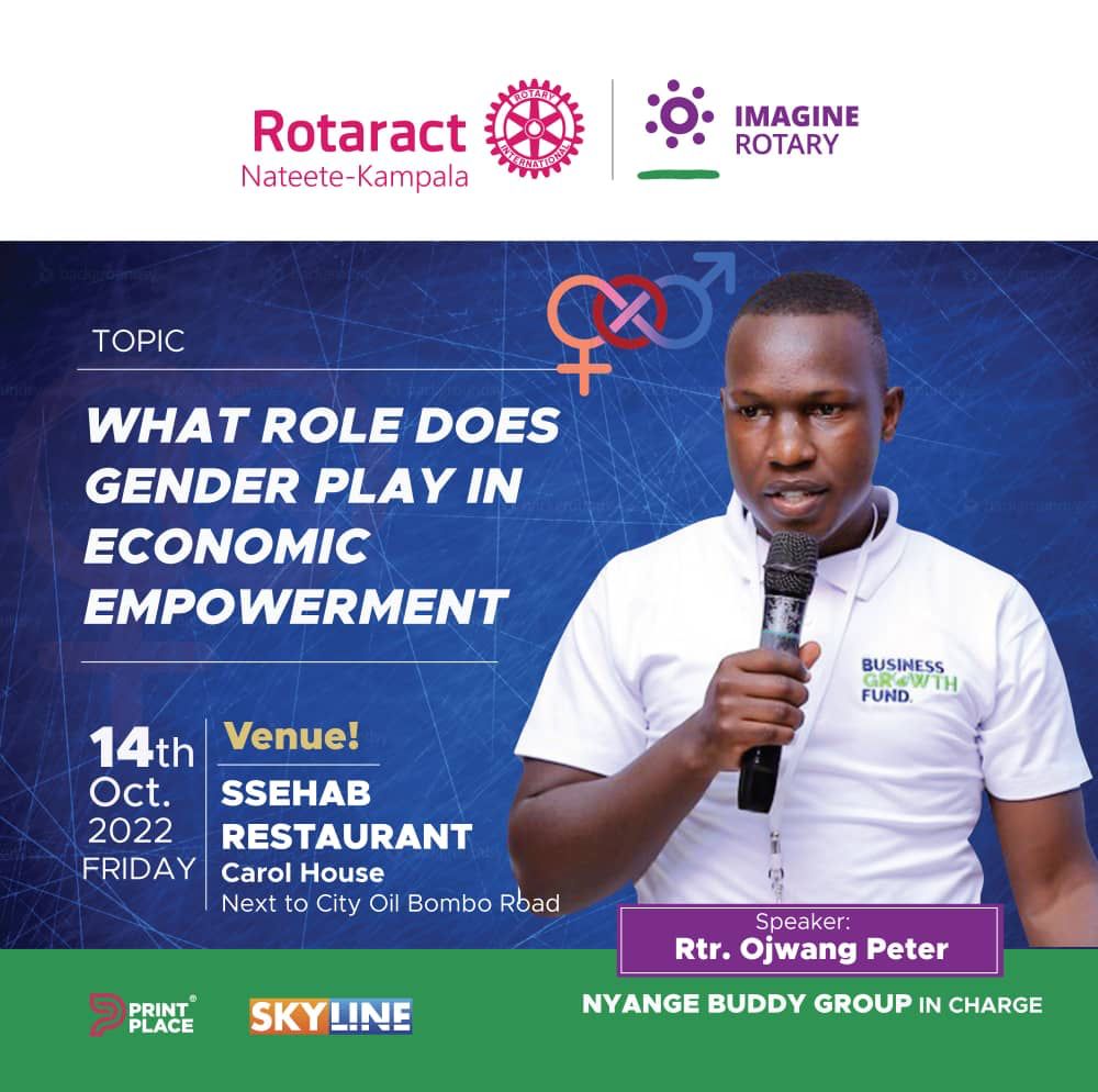 rotaractnateete's tweet photo. We are back to our fellowship venue SSEHAB RESTAURANT! Join us this Friday for fellowship as our own Rtr. @ojwangpete these us through the role gender plays in economic empowerment. Please join us. We look forward to learning and unlearning with you! 
#TheHardNats https://t.co/ePzRmd34fF