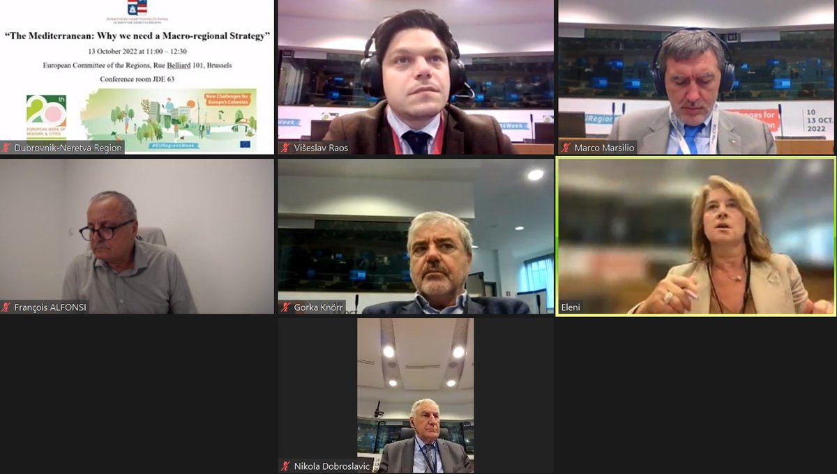 IMC_CPMR's tweet photo. .@EMarianou .@CPMR_Europe reminds of the necessity of a Mediterranean #MacroRegion to tackle global issues needing common &amp; concerted answers from all riparian countries 🌿#ClimateChange #desertification #biodiversity #sustainability
🧐EU's budget mid-term review = opportunities? https://t.co/BqQjFT3Vil