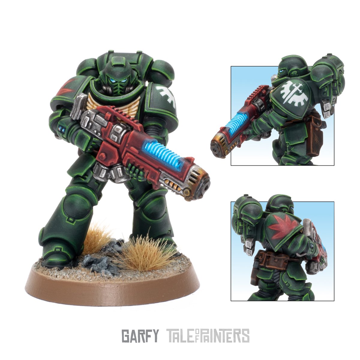 Garfytwit's tweet photo. Easily the best #spacemarines chapter there is, (they're the First Legion for a reason) is my beloved Dark Angels. #WarhammerCommunity #darkangels https://t.co/dORh1qbakK