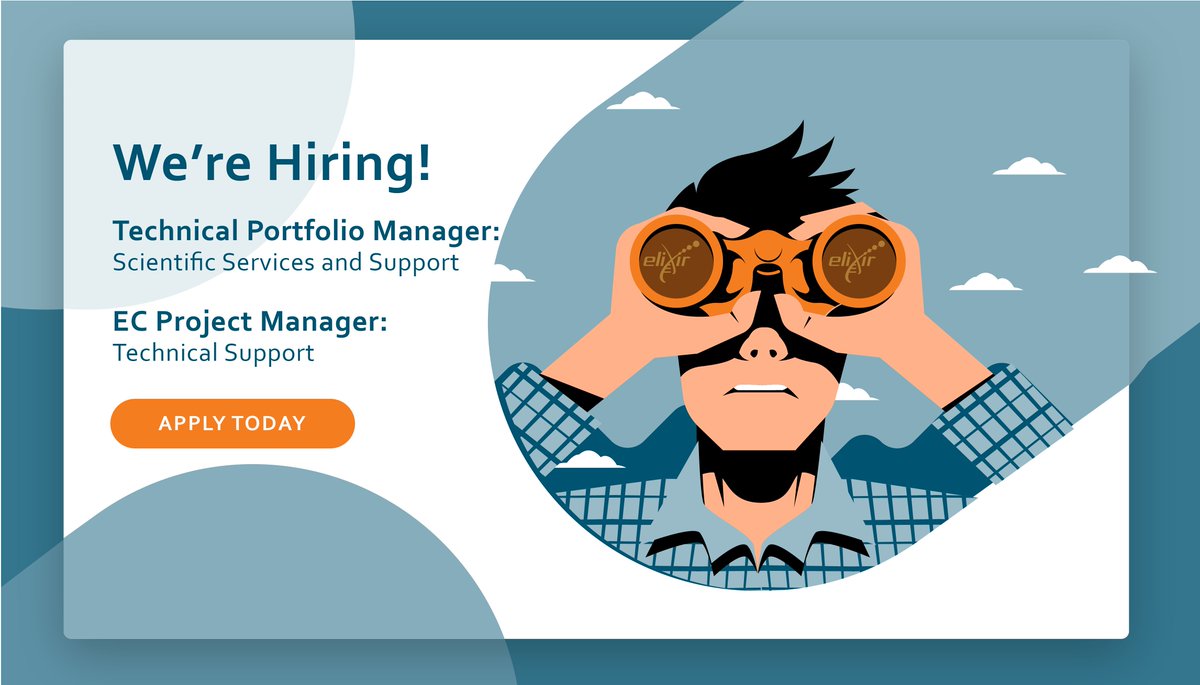 ✨ #ELIXIR Project Management Office is looking for a Technical Portfolio Manager to 💪 support the implementation of ELIXIR's technical and scientific Programme and manage Commissioned Services portfolio. ➡️ Apply by October 28: embl.org/jobs/position/…