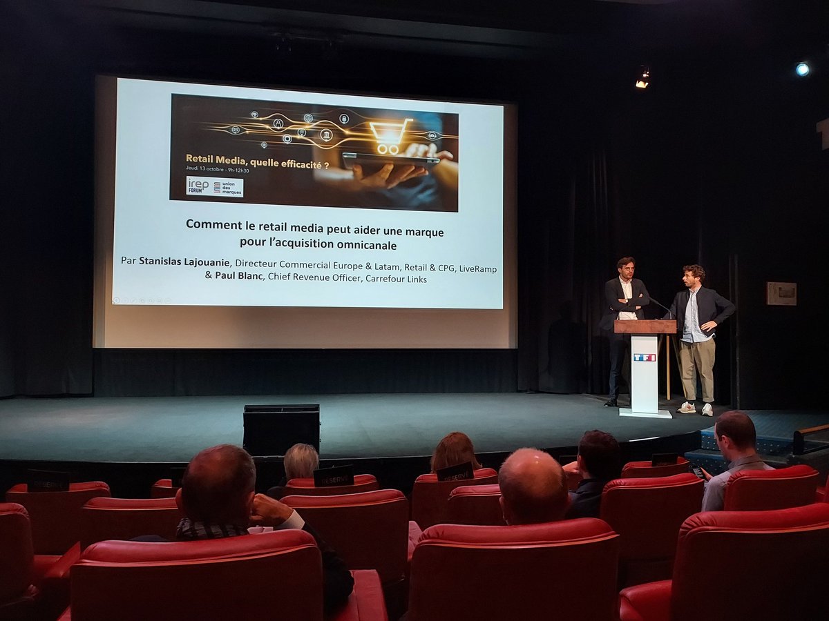 #IREPForum Intervention de Stanislas Lajouanie @LiveRampFR et Paul Blanc <a href="/CarrefourLinks/">Carrefour Links</a> : comment le retail media peut aider une marque pour l’acquisition omnicanale
#retailmedia