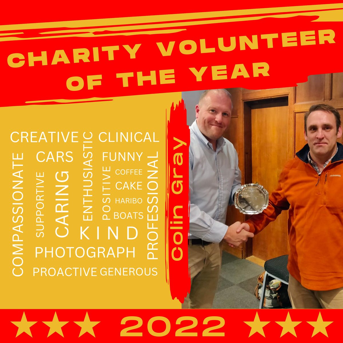 Fantastic achievement for Colin 🤩 #volunteeroftheyear #charity #awards #topman