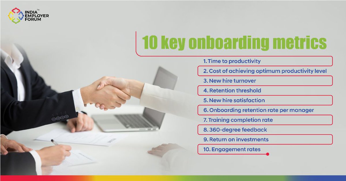 IndiaEmpForum's tweet image. Onboarding can be a source of pride if done well or it can become a source of criticism if it goes wrong. Having robust onboarding metrics in place ensures long-term success for new hires within the organisation. Read more bit.ly/3fYEZWY 

#OnboardingMetrics