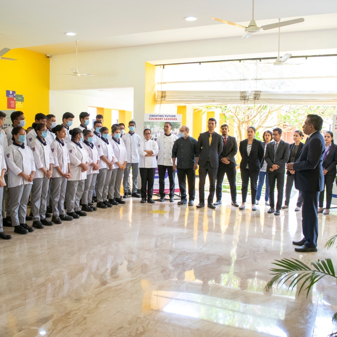 The Director/Principal Prof. Irfan Mirza, faculty, staff, and students paid their respects to our Founder Chairman, Late Shri V. M. Salgaocar on his 38th Death Anniversary. 

#vmsiihe #FoundersDay #Tribute #DeathAnniverasary #PrayerService #students #Staff #hotelmanagement