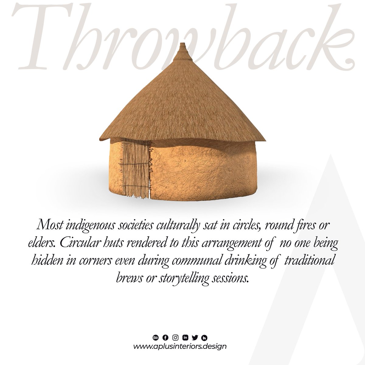 Aplus_interiors's tweet photo. Very rich history
#tbt #thursday #tbthursday #aplusinteriors #aplusification #interior #interiordesign #design #interior #homedecor #bathroom #home #decor #interiors #homedesign #art #interiordesigner #furniture #decoration #luxury #interiorstyling #african #art #mudhut https://t.co/ta8B7IXTgj