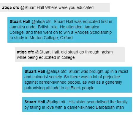 ImHistory_Team's tweet photo. In the #BlackHistoryMonth Zone, students are learning about the lives of historical figures and their experiences of racism ✊🏾✊🏽✊🏿

Take a look at the response from Owen, who's championing Stuart Hall👇 
@UKRI_News https://t.co/uIqZFZCIo7